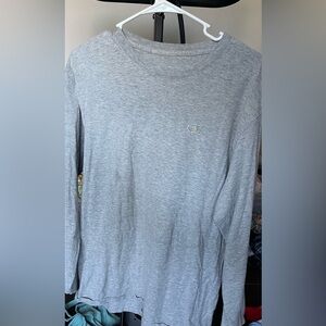 Champion Men's Heather Gray Long Sleeve Tee